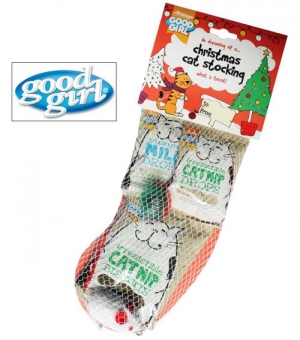 Good Girl Festive Christmas Cat Stocking